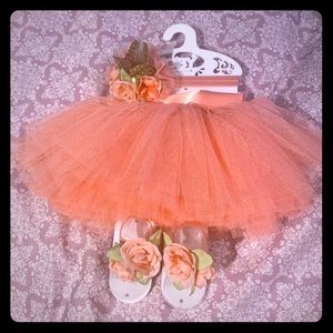 Sparkly Peach newborn outfit